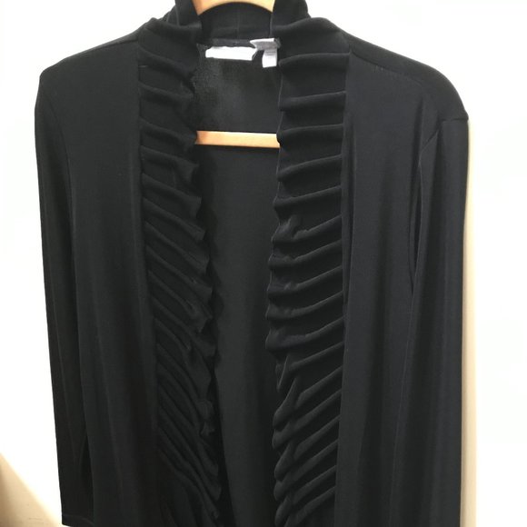 Chico's Sz1 Travelers Jacket Cardigan Coverup - Picture 8 of 9